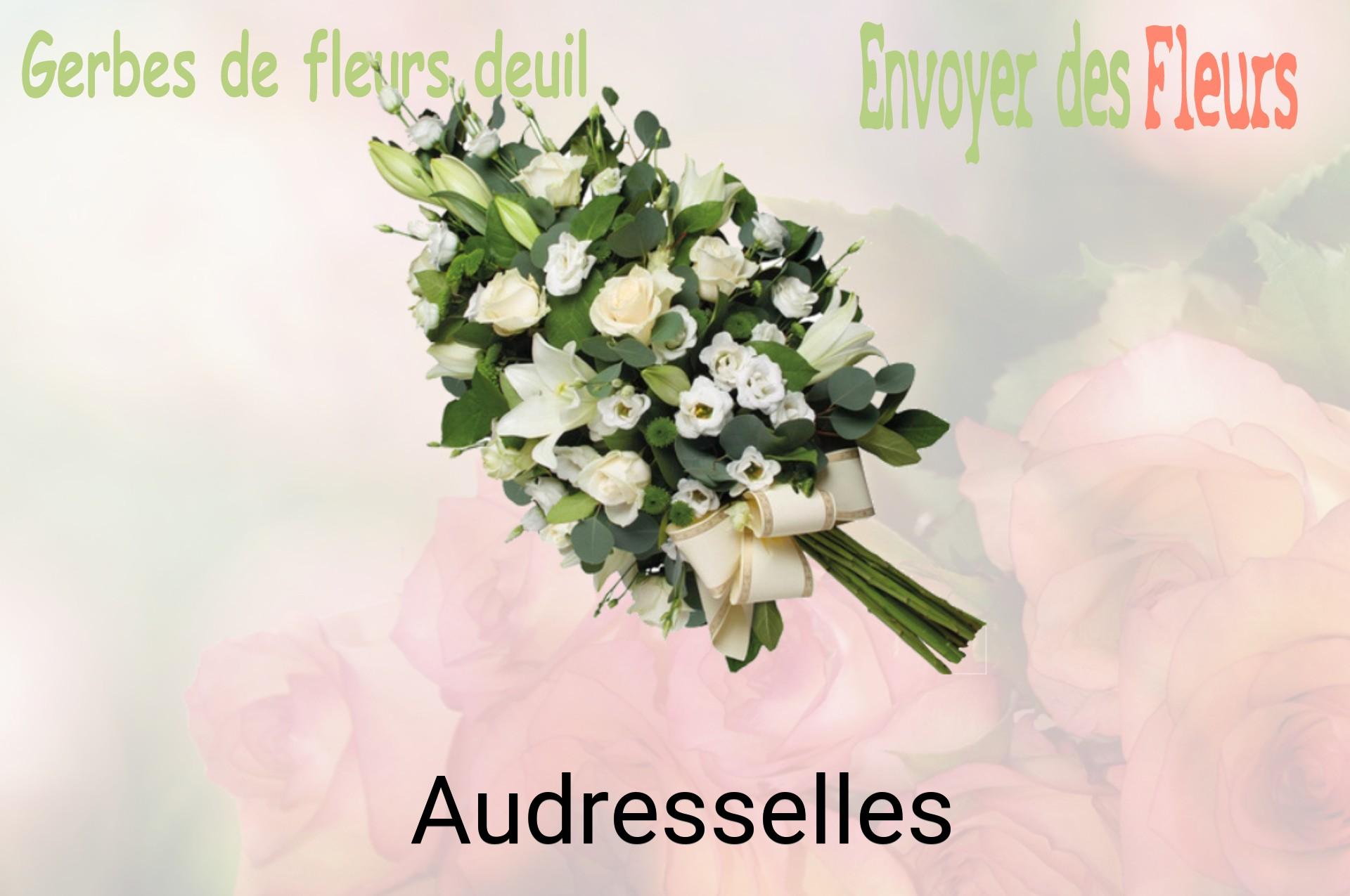 Gerbe de fleurs de deuil livrée à Audresselles